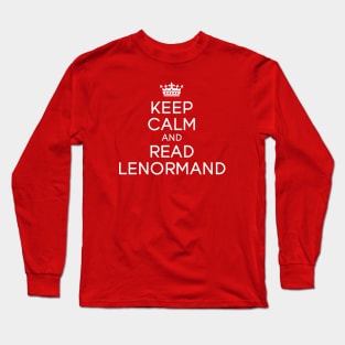 Keep Calm and Read Lenormand (white) Long Sleeve T-Shirt